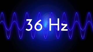 36 Hz clean sine wave BASS TEST TONE frequency [upl. by Llertal87]