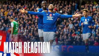 REACTION  Cyriel Dessers  Rangers 40 Hibernian  21 Oct 2023 [upl. by Agneta200]