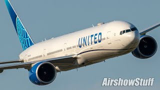 IMPRESSIVE United 777 Demo  EAA AirVenture Oshkosh 2022 [upl. by Anailil]