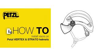 How to install visors on Petzl VERTEX amp STRATO helmets [upl. by Ahsinid]