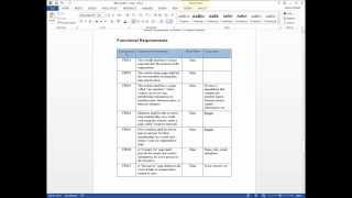 Documenting Functional Requirements [upl. by Eiramalegna840]