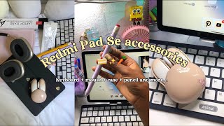 Xiaomi Pad accessories…🍰✨🍯 keyboard ⌨️ mouse  OTG cable universal stylus pen and more💭✨ [upl. by Ynafit]