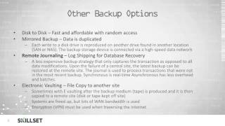 Data Backups CISSP Free by Skillsetcom [upl. by Airdnas]