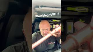 PLUMBING FAIL… Fitting problem or user problem fail plumbing diy [upl. by Herr646]