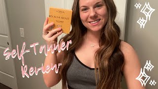 SELF TANNER REVIEW LOREAL SUBLIME BRONZE TOWELETTES  Destiny Phillips [upl. by Marie]