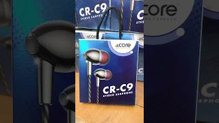 Core CR09 Stereo Sound Earphone short shortfeed coreearbuds coreearphones [upl. by Fugazy]