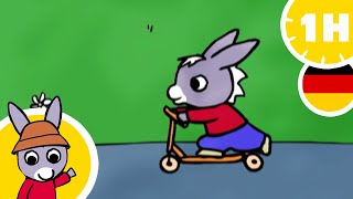 🛴 Trotro fährt mit dem Roller 🛴  Cartoon für Baby [upl. by Steinman]