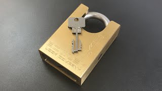 653 Prototype Dual Fork Bowley Padlock Model 543 [upl. by Aleahs]