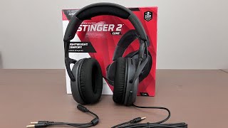 HyperX Cloud Stinger 2 Core PC Gaming Headset Review [upl. by Lingwood]