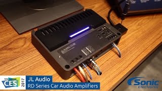 JL Audio RD Series Car Amplifiers  Clipping LED Demonstration  CES 2017 [upl. by Ginger]