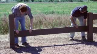 Natures Composites Equine Fence Installation [upl. by Idarb234]