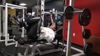 Vince Gironda Neck Press Demonstated by Daryl Conant [upl. by Der]