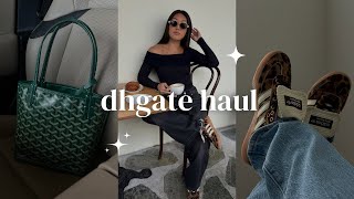 DHGATE DESIGNER HAUL GOYARD MINI TOTE CELINE SUNGLASSES amp ADIDAS SAMBAS [upl. by Winthorpe]