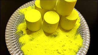 Asmr baking soda yellow blackwhite fresh and reform gym chalkCompilation and editing gym chalk [upl. by Apple67]