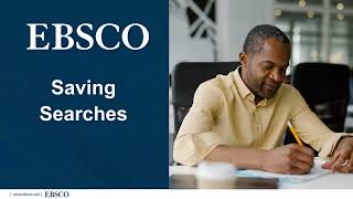 New EBSCO UI Features Saving Searches [upl. by Lulu163]