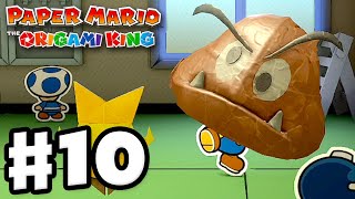 Paper Mario The Origami King Walkthrough Part 22 Hole Punch inside Temple of Shrooms [upl. by Tudela]