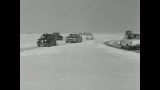 Winter van 1963 Met de auto van Stavoren naar Enkhuizen [upl. by Meirrak]