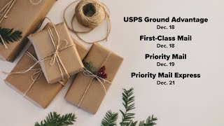 USPS releases holiday shipping deadlines [upl. by Nayb994]