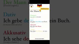 🇩🇪Deklination Declinação🇩🇪 estudealemãocomigo deutschkurs [upl. by Nadab]