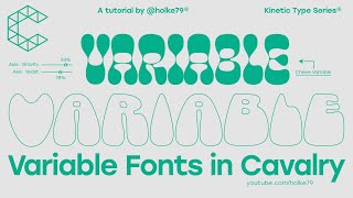 KTS®  Animating Variable Fonts in Cavalry [upl. by Ahsienal]