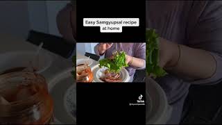 Easy Samgyupsal Recipe to try at home koreanfood [upl. by Horvitz]