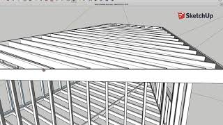 DIY Garden Room Build  Cabin  Sketchup plans [upl. by Anotyad]