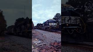 Norfolk Southern manifest train E50 approaches Raleigh NC at Powell Drive 11102024 [upl. by Adyam]