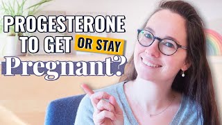 Should you use progesterone to get or stay pregnant [upl. by Adniuqal]