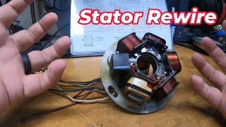 Vespa P200 stator rewiring [upl. by Anay]