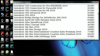 All AutoDesk Softwares Product Keys 2016FREE100 Working [upl. by Deeann]