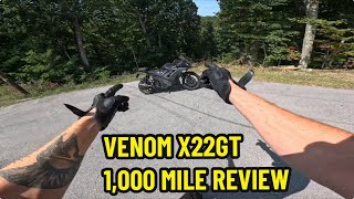 VENOM X22GT 1000 MILE REVIEW  STARTER BIKE [upl. by Ydoj818]