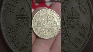 HALF CROWN 1948 COIN REVIEW [upl. by Hermia395]