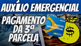 Auxílio Emergencial Pagamento da 3° Parcela [upl. by Elconin]