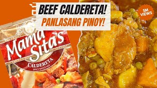 Easy and Affordable BEEF CALDERETA sa tulong ng MAMA SITAS CALDERETA MIX  SIMPLENG RECIPE 👩‍🍳✨ [upl. by Isawk775]