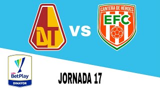 Deportes Tolima 30 Envigado en vivo Clausura Colombia Jornada 17 [upl. by Tolley384]