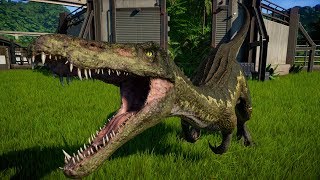 Baryonyx vs Carnotaurus Ceratosaurus Allosaurus  Jurassic World Evolution [upl. by Inaoj]