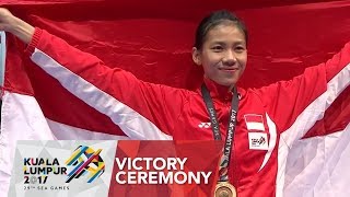 Taekwondo Womens Under 53kg Kyorugi Victory Ceremony  29th SEA Games 2017 [upl. by Fein]