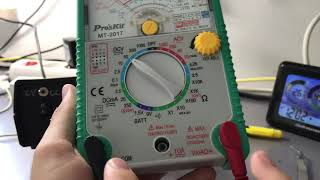 24 Analog meter in 2020 Proskit MT2017 review [upl. by Aletta]