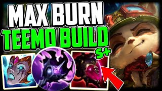 MAX BURN TEEMO x6 Burn How to Play Teemo Jungle amp Carry Low Elo Season 14  League of Legends [upl. by Sonia]