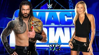 Roman Reigns Vs Stacy Keibler One Vs one Match WWE SmackDown Highlights 1122023 [upl. by Adnohser]