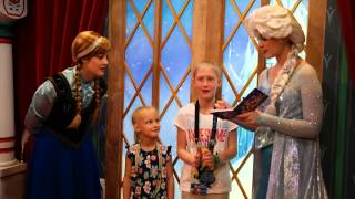 Disney Frozen  Visit With Anna amp Elsa at Epcot [upl. by Perkins]