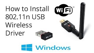 How To Install 80211n USB Wireless Driver [upl. by Benedetta]