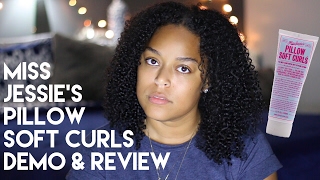 WASH N GO W MISS JESSIES PILLOW SOFT CURLS  DEMO amp REVIEW [upl. by Meehar]