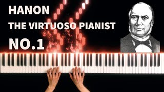 Hanon  The Virtuoso Pianist in 60 Exercises No1 [upl. by Otnas]