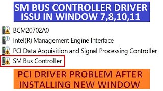 SM Bus Controller Driver Issu In Window 78811011 FIX [upl. by Dixie]