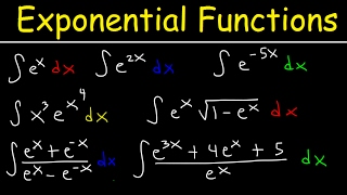 Integrating Exponential Functions By Substitution  Antiderivatives  Calculus [upl. by Queston]