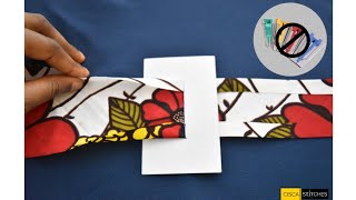 Make BIAS TAPE using CARDBOARDCHIPBOARD  You do not need a Bias tape maker  5 minute DIY craft [upl. by Hoang]