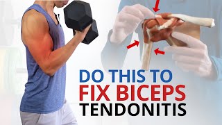 4 Unique Exercises to Fix Biceps Tendonitis Don’t Stretch [upl. by Sy]