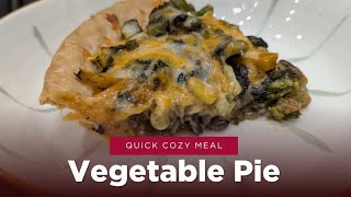 How to use Pie Shells for quick meal  Vegetable Pie [upl. by Arahas]