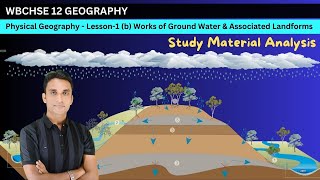 12 Geography PG Lesson1 b Work of Ground Water amp Associated Landforms Analysis  MM Sir wbchse [upl. by Einahpets]